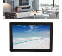 Marco de Fotos Digital IPS de 8 Pulgadas con Reproducción Multiformato, Plug and Play, Modo de Control Dual, Función de Reloj y Calendario para una Fácil Configuración y (Enchufe