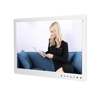 Marco de Fotos Digital, Marco de Fotos Digital de 15,4 Pulgadas Marco de Fotos Electrónico HD Soporte de Reproductor de Publicidad Reloj de Música de Video con Soporte de Teclas