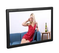 Marco de Fotos Digital, Marco de Fotos Electrónico de Música de Fondo con Conmutación Horizontal Vertical Multifuncional con Control Remoto para el Hogar (Enchufe de la UE)