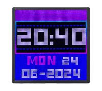 Marco de Fotos Digital Minimalista Moderno, Control de Aplicaciones de Soporte, Garabato Creativo, Pantalla Animada, Mejora del Ambiente con Pantalla de Panel LED de 64x64