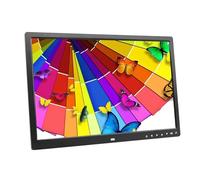 Marco de fotos digital multifunción de alta definición de 17" con pantalla IPS de 1440 x 900, reproductor de música, lector de libros electrónicos, reloj calendario, sensor de movimiento, brillo ajus