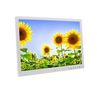Marco de fotos digital multifunción de alta definición de 17" con pantalla IPS de 1440 x 900, reproductor de música, lector de libros electrónicos, reloj calendario, sensor de movimiento, brillo ajus