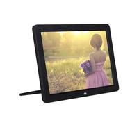 Marco De Fotos Digital Pantalla Ancha 12 ", Álbum 1280 * 800, Electrónico con Control Remoto For Regalo Amigos Experiencia Visual Exquisita(Black)