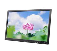 Marco de Fotos Digital, Pantalla de Alta definición, Vista previa de Imagen giratoria automática, Reproductor montado en la Pared, Adecuado para Varios escenarios (Black 17)