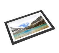 Marco de Fotos Digital, Pantalla Táctil de 15,6 Pulgadas, álbum Eléctrico con Carcasa de Madera, 100-240 V, 2,4 GHz, WiFi para Dormitorio (Enchufe de la UE)