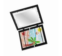 Marco de Fotos Digital, Regalos de Cumpleaños de 1 Pulgada para Mujeres con Tres Clavos sin Rastro Marco Digital para Amigos y Familiares (Black)