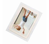 Marco de Fotos Digital, Regalos de Cumpleaños de 1 Pulgada para Mujeres con Tres Clavos sin Rastro Marco Digital para Amigos y Familiares (White)