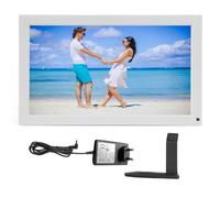 Marco de Fotos Digital WiFi, 100~240 V, Pantalla HD IPS de 15,6 Pulgadas, Memoria Interna de 32 GB, Marco de Fotos Digital para el Hogar (Enchufe de la UE)