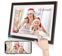 Marco de Fotos Digital WiFi de 15.6 Pulgadas Pantalla táctil IPS HD de 32 GB Giro automático Fácil configuración para Compartir Fotos Videos