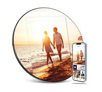 Marco de fotos digital WiFi, visualización táctil IPS HD, almacenamiento de 16 GB, presentación de diapositivas, montaje en pared, rotación automática, compartir fotos y videos a través de la