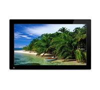 Marco de fotos electrónico HD 1080P, exploración de imágenes, reproducción de videos, función de música, reloj y calendario, control remoto inteligente por infrarrojos, máquina de cambio automático (