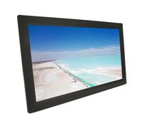 Marco de Fotos Electrónico, Pantalla IPS Multifunción de 21,5 Pulgadas, Compatible con Tarjeta de Memoria, Marco de Fotos Digital HD, Reproducción de Vídeo y Música con Mando a