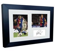 Marco de fotos firmado A4 con autógrafo de Raphinha Barcelona de 12 x 8 pulgadas, autógrafo, firmado, firmado, fotografía, fútbol, fútbol, regalo triple de Brasil