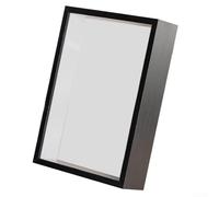 Marco de fotos hueco de 5 cm para 6, 7, 8, 10 pulgadas y A4, soporte de muestra profundo 3D con respaldo blanco, marco de fotos para decoración del hogar de escritorio (10 pulgadas)
