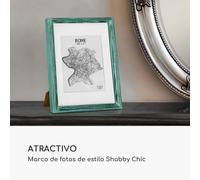Marco de fotos Lancaster Rectangular DIN A4 Fotos Paspartú Madera Casa Chic