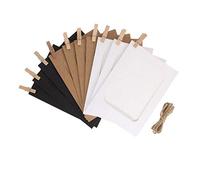 Marco de fotos para imagen Marco de fotos de madera Clip Soporte de imagen de papel Boda Decoración de pared Fiesta de graduación Photo Booth Props 10pcs, multicolor A