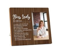 Marco de fotos para jefa, regalos para jefa, regalos de agradecimiento para líder, regalos de cumpleaños para jefe, regalos de agradecimiento para gerente, regalos del día del jefe para mujeres