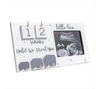 Marco de fotos para la ecografía del bebé, cuenta regresiva de semanas, foto de embarazo