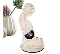 Marco de fotos para sonograma, marco de fotos de madera, marcos de ecografía, marcos modernos, recuerdo para anuncio de embarazo, decoración de guardería para esperar