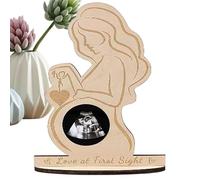 Marco de fotos para sonograma, marco de fotos de madera, marcos de ecografía, marcos modernos, recuerdo para anuncio de embarazo, decoración de guardería para esperar