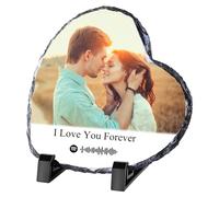 Marco de fotos personalizable con placa de Spotify para fotos y canciones, regalos personalizados para novio, novia, para el día de San Valentín, Navidad