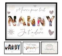 Marco de fotos personalizado, cualquier texto, fecha y foto, marco de fotos de madera personalizado, regalos únicos para familiares, parejas, amigos, niñera, día del padre, día de la madre, día de San