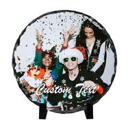 Marco de fotos personalizado, marcos de fotos personalizados, con placa de pizarra de piedra, regalos para madres, padres, día de San Valentín, boda, Navidad, Acción de Gracias, regalo para la familia