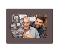 Marco de fotos personalizado para el Día de la Madre, 240 g, marco de fotos conmemorativo para el Día del Padre, para papá, mamá, sala de estar, dormitorio, estudio, oficina, mesa, diario, fiesta de