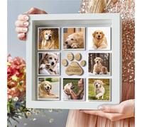 Marco de fotos personalizado para mascotas, con texto en inglés "All You Need is Love and a Dog", caja de sombra de perro, marco conmemorativo de recuerdo de gato, perro, recuerdo para familia,