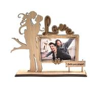 Marco de fotos personalizado San Valentin Parejas. Portafotos Marco Love madera regalos detalles ideas originales san valentin enamorados (Modelo 1)