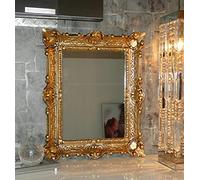 Marco de fotos rectangular dorado antiguo, 57 x 47 cm, marco de espejo barroco, 30 x 40 cm, marco polaco 3049G (dorado)