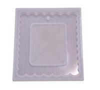 Marco de fotos rectangular geométrico con molde epoxi de silicona para hacer joyas decorativas de resina