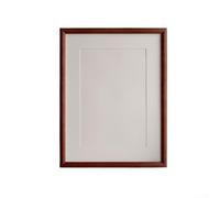 Marco de fotos simple de madera con borde mate, vidrio templado resistente a los arañazos, carpintería de mortaja y espiga, diseñado para una orientación flexible de montaje en pared (color secoya)