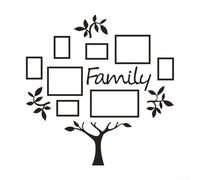 Marco de fotos único de árbol genealógico para decoración de pared para celebrar vínculos familiares y recuerdos