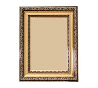 Marco de fotos vintage, elegante estilo europeo para colgar en la pared, 21,1 x 29,8 cm, decoración retro sin imagen (dorado)