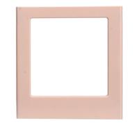 Marco de Imagen magnética: Borde magnético de plástico Duradero para Fotos cuadradas 2.8x3.4in Pantalla con Escritura - en el Borde para el casillero de la Oficina del refrigerador (Peach Pink)