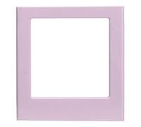 Marco de Imagen magnética: Borde magnético de plástico Duradero para Fotos cuadradas 2.8x3.4in Pantalla con Escritura - en el Borde para el casillero de la Oficina del refrigerador (Purple)