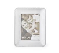 Marco de imagen Nambe Braid 5 x 7 """" | Marco de fotos con vidrio templado | Diseo de metal trenzado | Muelle exhibicin de amigos Family Friends Bed