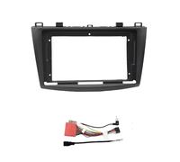 Marco De Instalación para Panel De Radio DVD Estéreo Doble DIN De 9 Pulgadas Y 2 DIN para Mazda 3 2006-2013 OOPUHKSY(Frame Cable)