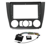 Marco De Instalación para Radio De Coche Panel 2 DIN DVD MP5 Reproductor Android para Serie 1 E81 E82 E87 E88 2008-2012 KLAUER(Automatic with Cable)