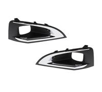 Marco De La Rejilla De La Cubierta De La Luz Antiniebla Del Parachoques Delantero Del Automóvil 9817136777 1806095X Para Peugeot 3008 P84 2016-2019 LIANGYIMEI(1 Left and 1 Right)