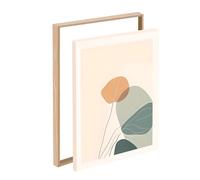 Marco De Lienzo, Marco Flotante De Aluminio Para Lienzo, Montaje Sin Taladro Y Fácil De Cambiar Arte, Marcos Para Pinturas, Marcos Para Pintura Sin Vidrio Ni Panel Trasero Para Obras De black 40*60cm