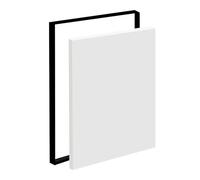 Marco de lona de 30 x 40 cm, marco flotante de aluminio para lienzo, montaje sin taladro y fácil de cambiar, marcos para pinturas, marcos de pintura sin cristal y panel trasero (negro, 30 x 40 cm)