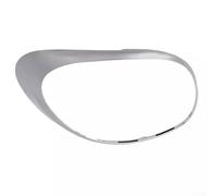 Marco de luz trasera de coche para Fiat 500L 2014-2020, anillo de moldura de lámpara de luz trasera, compatible con OEM 68235995AA 68235996AA, instalación trasera (plateado izquierdo)