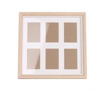 Marco de madera para collage de fotos de 36 pulgadas, se adapta a fotos de 3 y 6 pulgadas, diseñado para uso en pared o escritorio (color primario de 3 pulgadas)