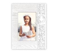 Marco de madera para fotos 13x18 Mi Primera Comunión - Portafotos de mesa decorativo con cáliz - Regalo para la comunión de niña y niño
