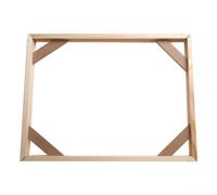 Marco de madera para impresiones artísticas, práctico montaje de bricolaje para una estética elegante del hogar (20 x 30 cm)