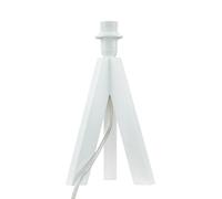 Marco de madera para lámparas de mesa trípode con interruptor de cable H13 cm en blanco casquillo E14 lámpara de noche lámpara de mesa