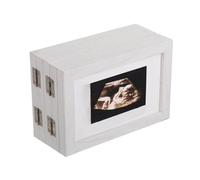 Marco De Madera Para Múltiples Fotos Para Recién Nacidos Solución De Exhibición Segura Para Guardería Foto Plegable De Madera De 6 Pulgadas/7 Pulgadas