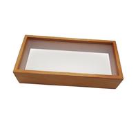 Marco de madera tipo caja de sombra para premios florales, entradas, vitrina de cristal para recuerdos y objetos de valor sentimental.